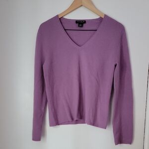 Ann Taylor Lavender Cashmere Sweater